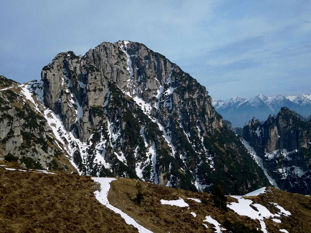 Monte Caplone South Face seen from the standard route