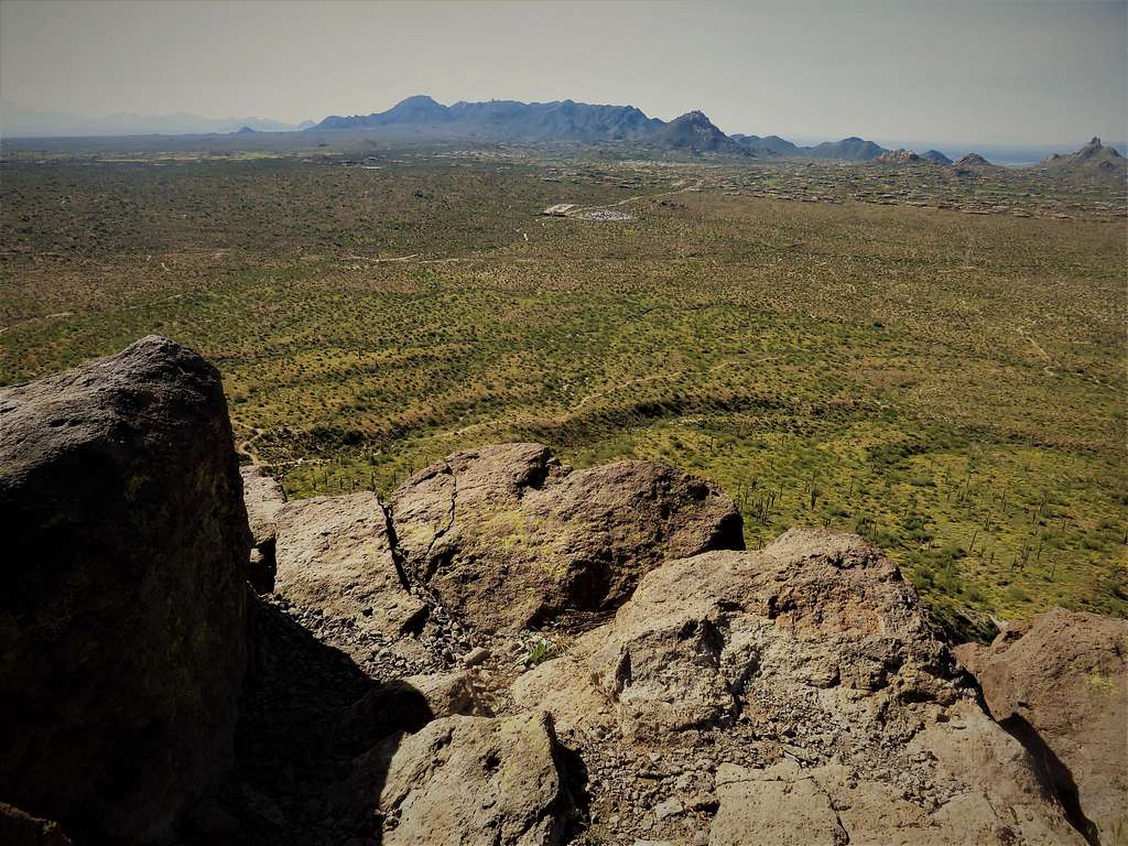 McDowell Mountain Range from the summit of Brown's Mountain
