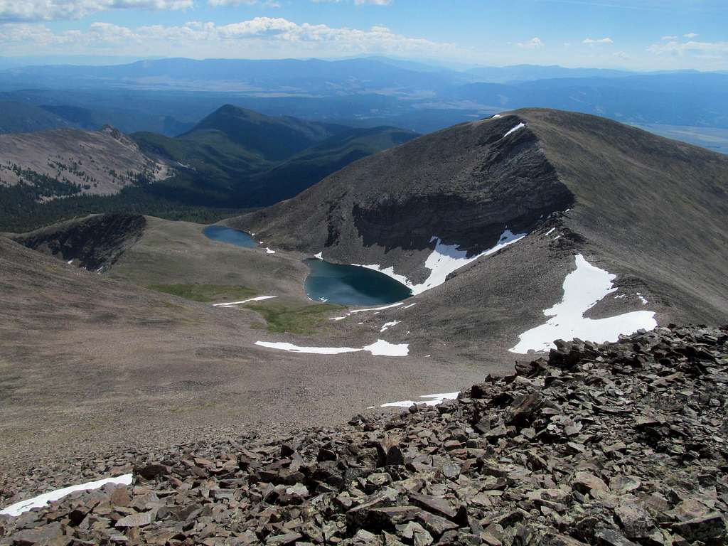 Lost Lakes from West Goat