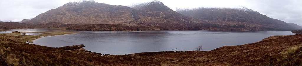 Panoramic view of Loch Affric