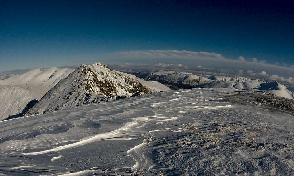 Western summit of Sgurr nan Ceathreamhnan 1151m