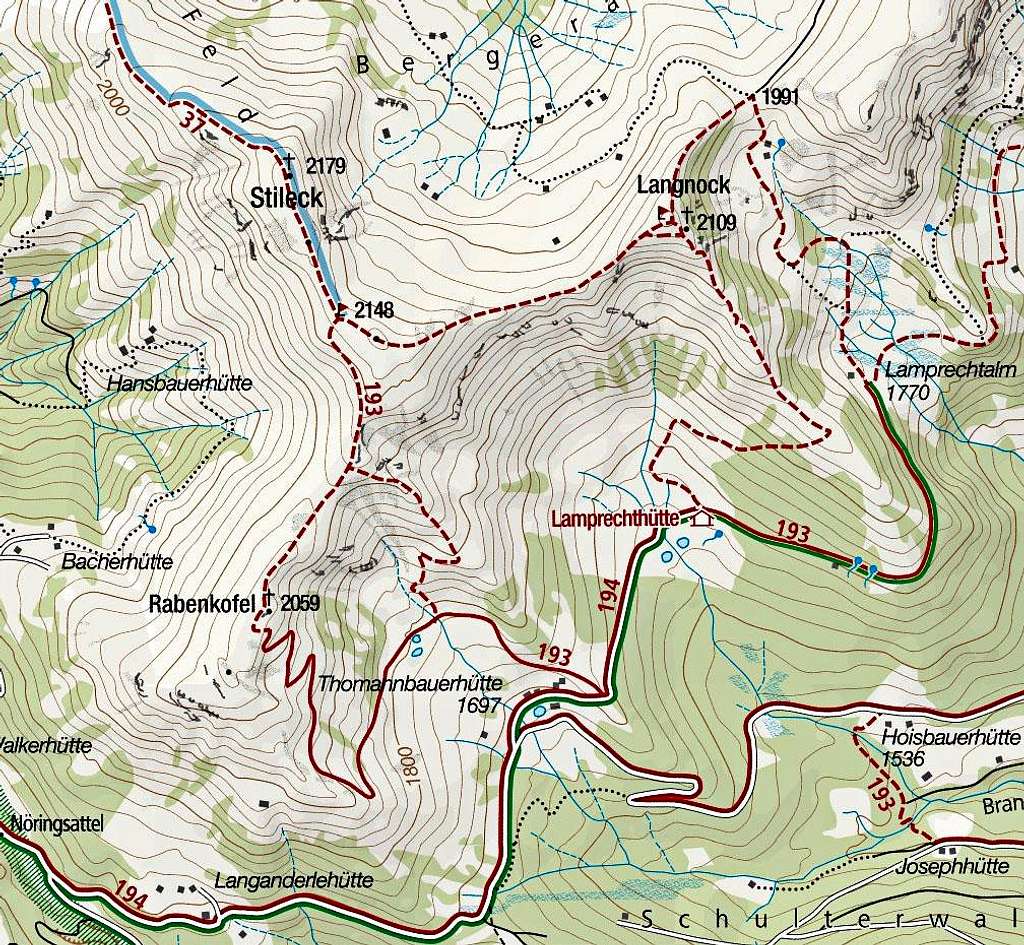 Stileck map