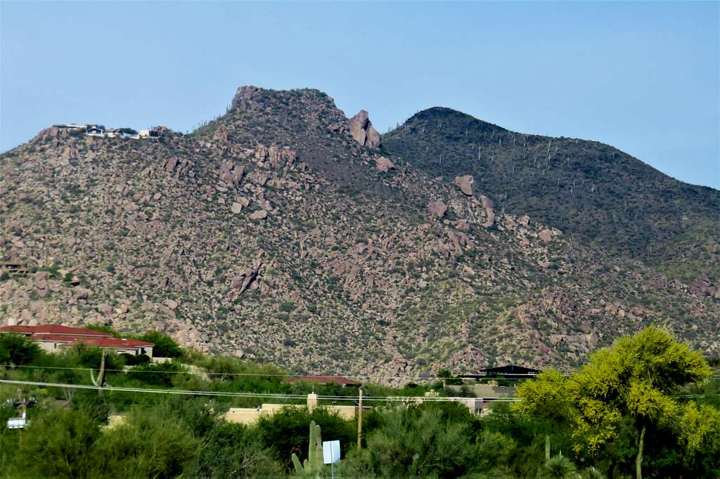 Zoom shot of Black Mountain from the east