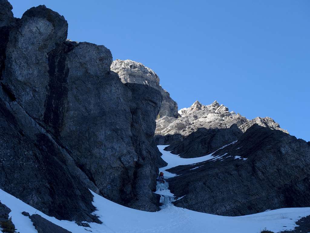 Upper ledge on the route