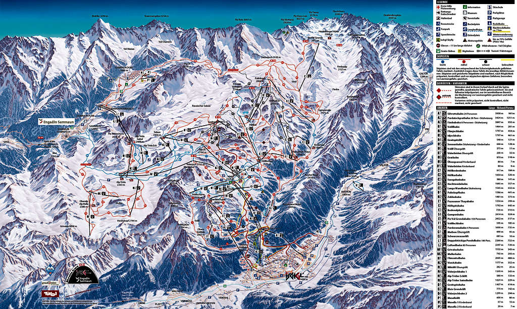 Ischgl Ski Map 2017: Piz Val Gronda a reality