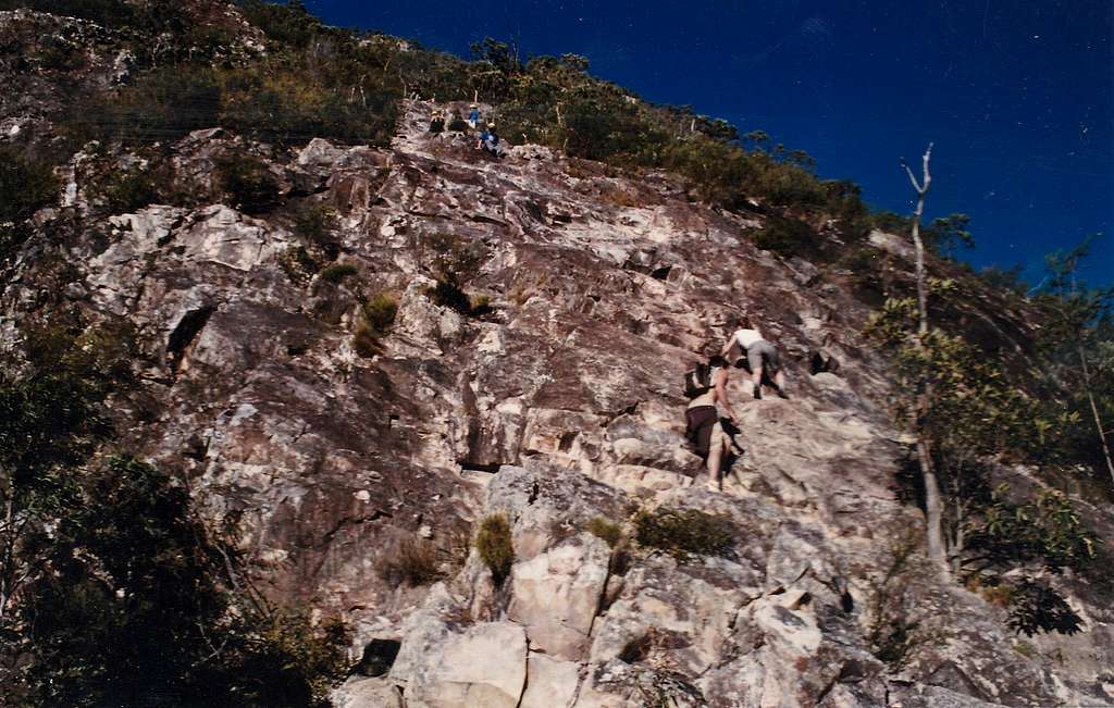 Mt Tibrogargan Glasshouse Mtns Au. Main trekking route
