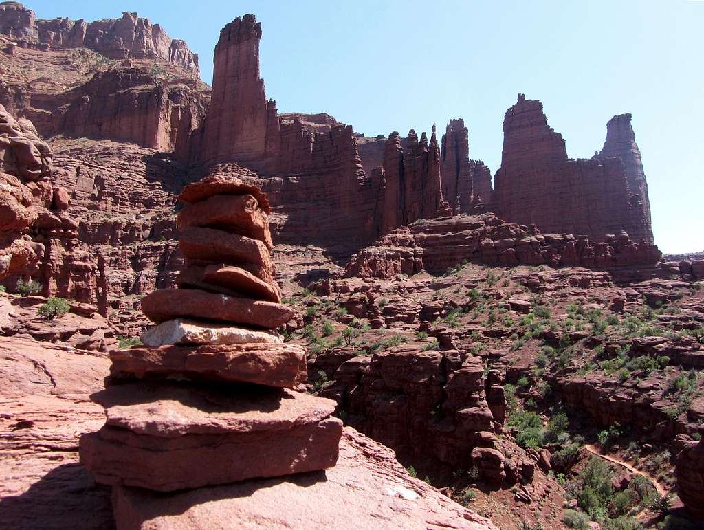 Fisher Towers cairn