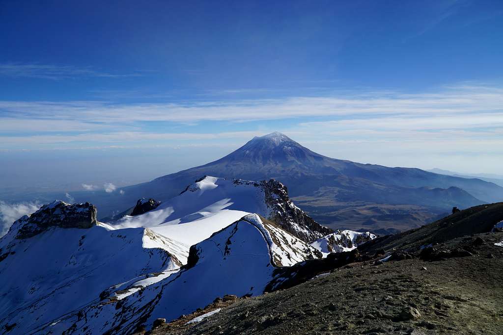 on the summit