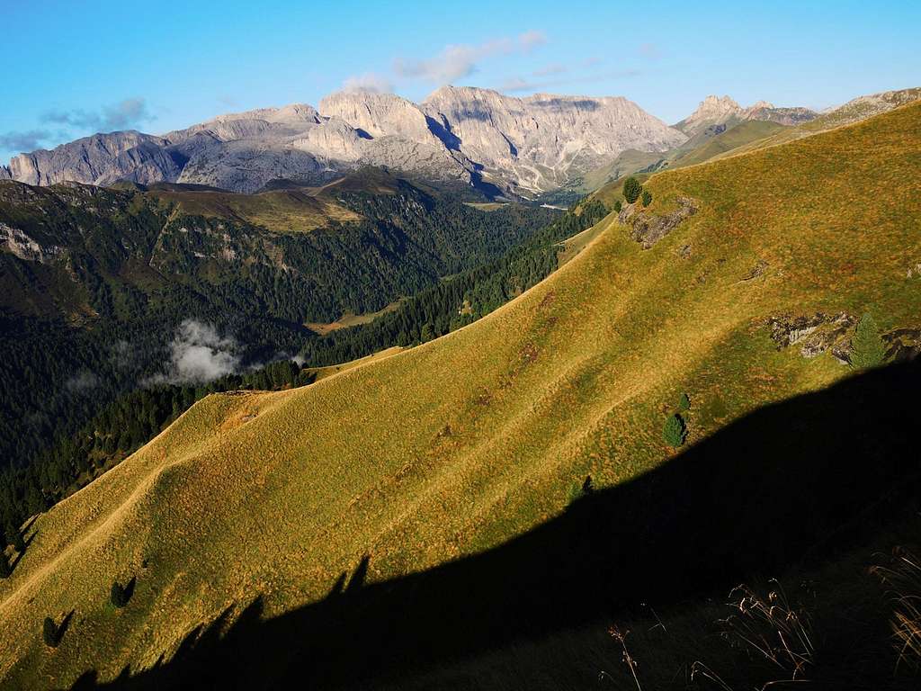 Catinaccio group seen from Friedrich August trail