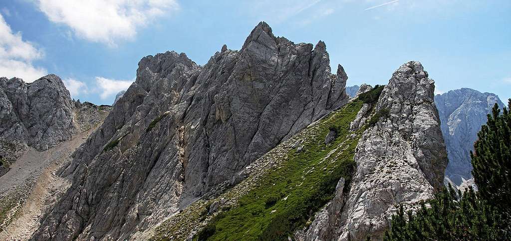 Ledinski vrh from the S ascent on Baba