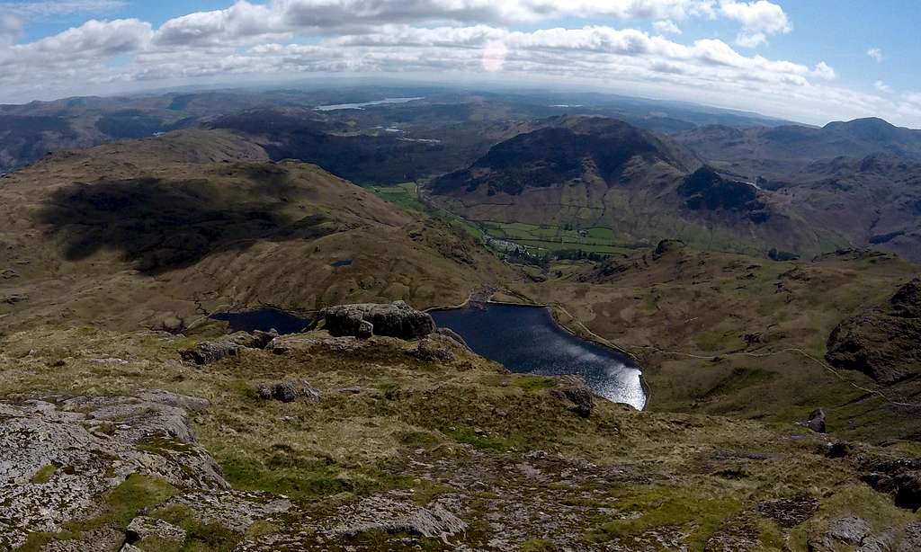 View from summit of Pavey Ark