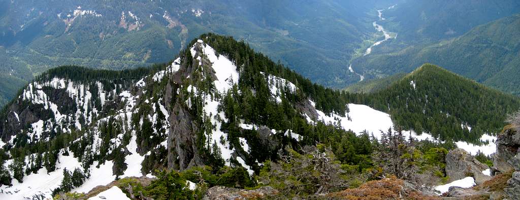 Looking south from Scott Peak summit