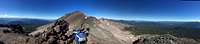 Diamond Peak false summit panorama