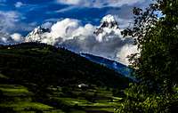 The all-mighty Mount Ushba, Svaneti, Georgia