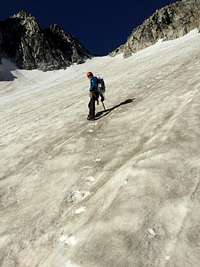 Climbing the North Glacier