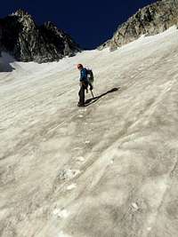 Climbing the North Glacier