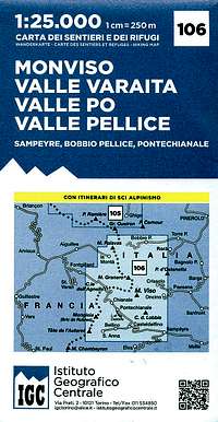 Monviso Valle Varaita-Po-Pellice IGC  map