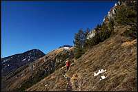 Across the summit slopes