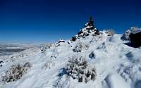 Summit Cairn in Snow