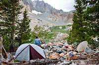 Camping at Red Lake Split Mountain
