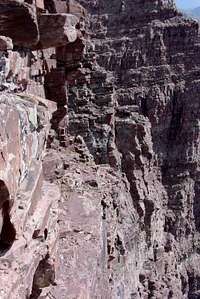 Ledge used to bypass rappel...