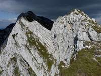 On the south ridge of the Piatra Craiului (Királykő)