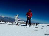 Alone on Aconcagua's summit, and the selfie stick breaks in the wind