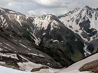 View from EKT Pass down to Ullukam Valley and up to Khotutau Pass at center right