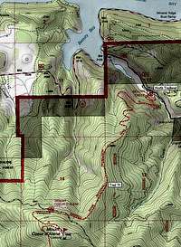 Topo map of the Caribou Ridge...