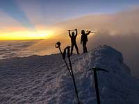 First party to the Summit, Cotopaxi, 12/16/18