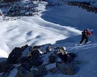 Skiing the N. Ridge of the...