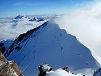 Nordend from Dufourspitze