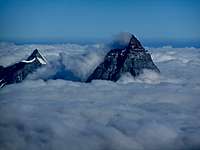 Matterhorn and Dent d'Herens
