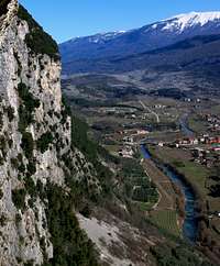 Valle del Sarca seen from Coste dell'Anglone