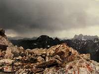 Mt Cowen from summit of Black Mtn