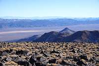 Looking southeast toward the Monitor Range from Mt. Jefferson north summit in Nevada; late Nov. 2020