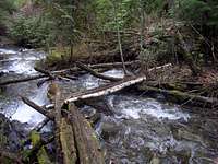 This log bridge crosses Noisy...