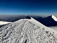 View from Illimani pico sud summit