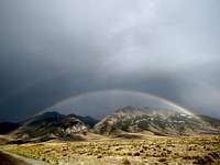 Rainbow over Borah Peak