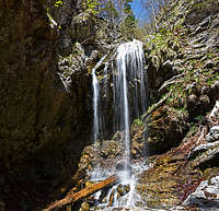 Plenšak W waterfall