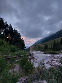 Irik river valley, forest camp, 2300 m
