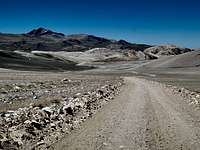 The dirt road going to White Mountain Peak