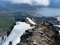 False summit ridge on Marathon Mountain