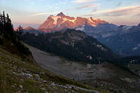 alpenglow on Shuksan