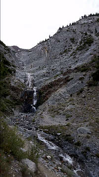 Slick rock falls along Hurricane Creek Trail