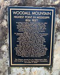 Woodall Mountain Civil War plaque