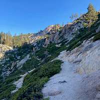 Headed up the trail from Alpine Meadows
