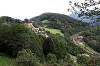 The Semmering train line from...