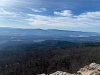 View from the side of Mt Magazine