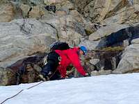 Joe assending steep ice...
